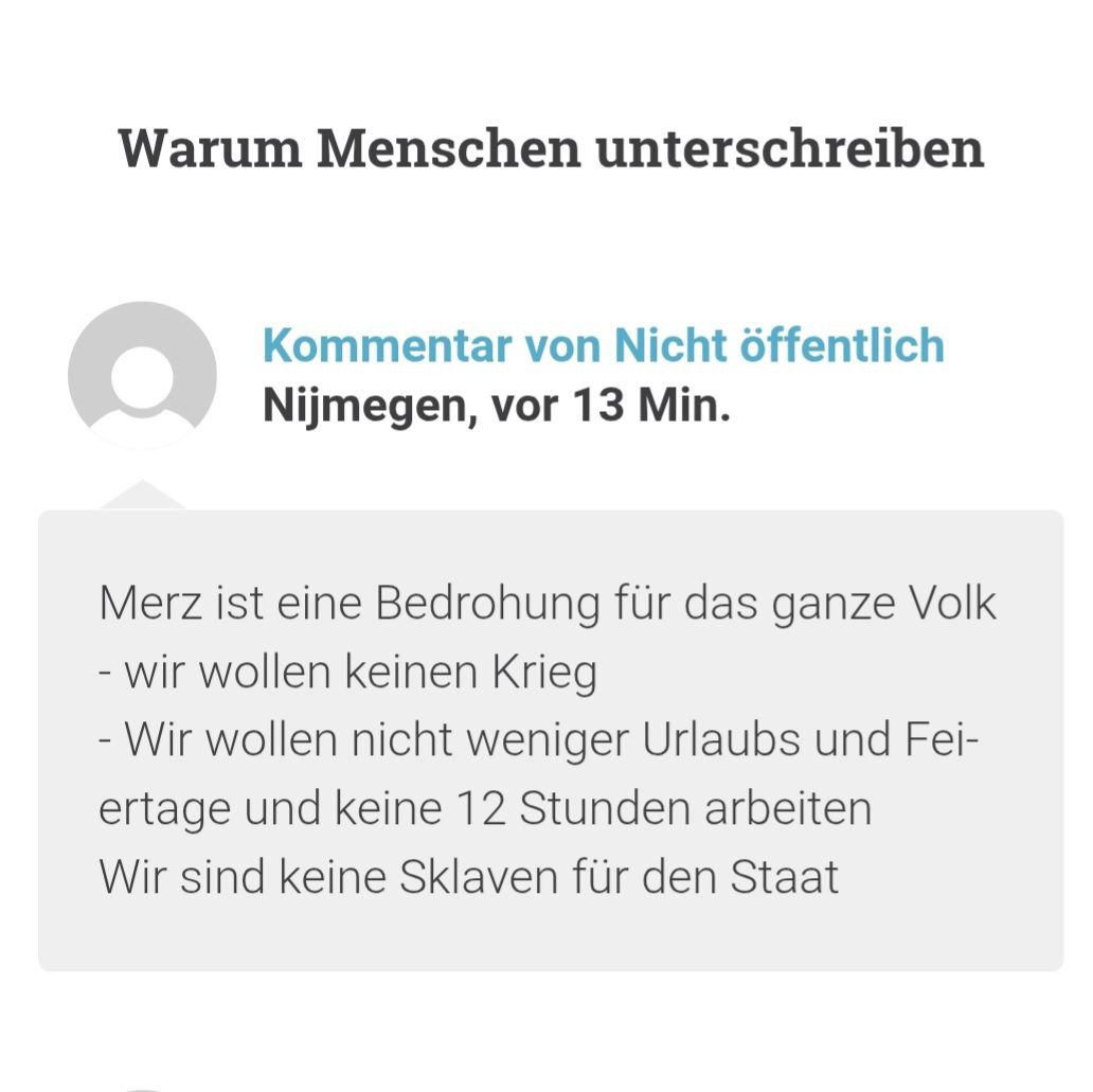 🟥 13.693 Menschen fordern Rücktritt von Friedrich Merz openpetition.de/!ruecktrittmerz