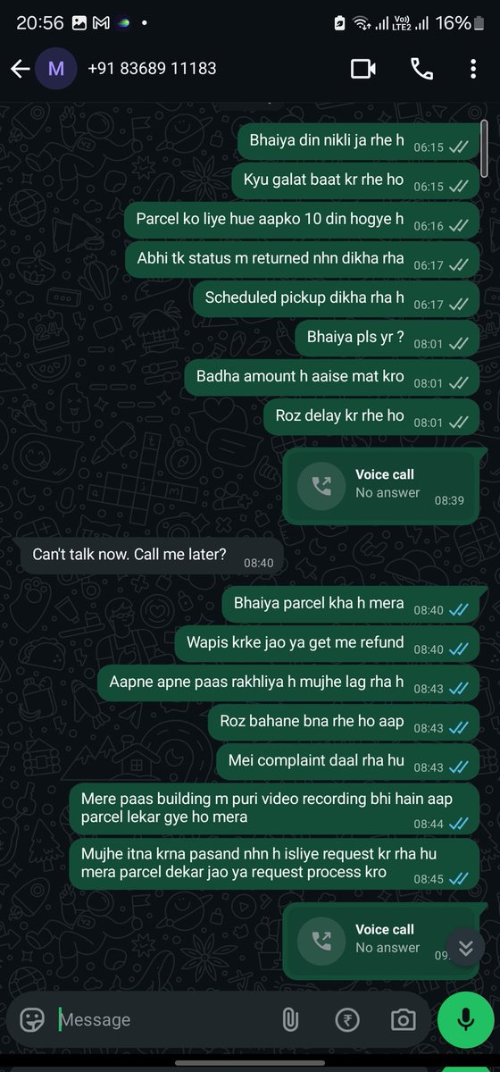 manchanda50351's tweet photo. @Shadowfax_in this is shocking! Your courier guy Sourav (+91 8368911183) took my product without OTP when I wasn’t home. Now he’s bullying me by cancelling pickups because I complained.@jagograhakjago  @DoC_GoI  @consaff
#cybercrime #onlinefraud https://t.co/W2fchx6jZ1
