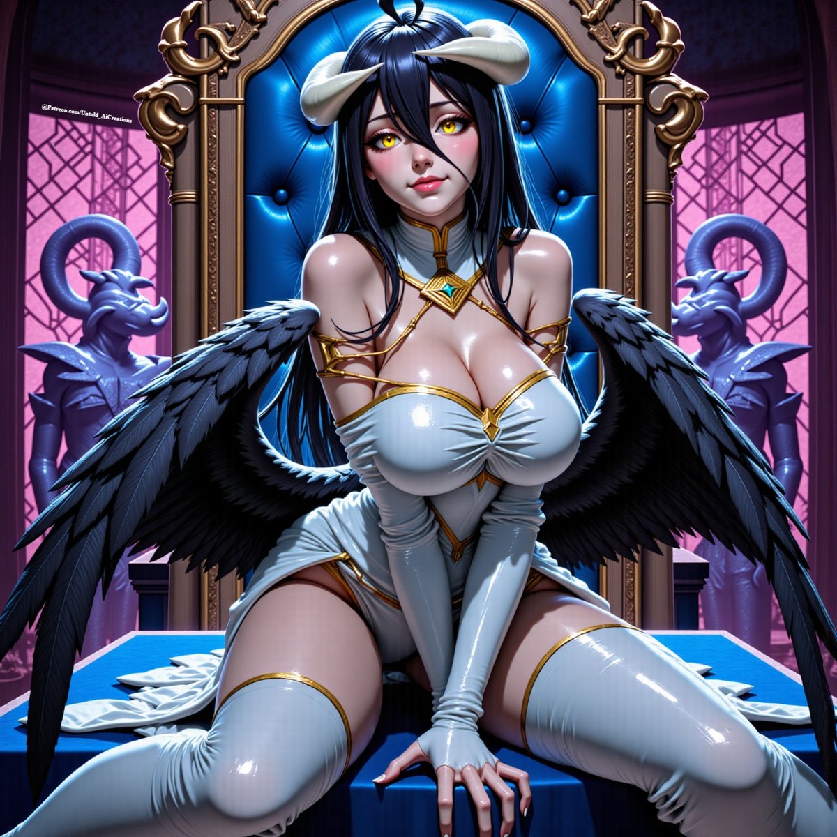 Stunning Albedo🖤

#Albedo #Overlord #overlord_anime #AIart