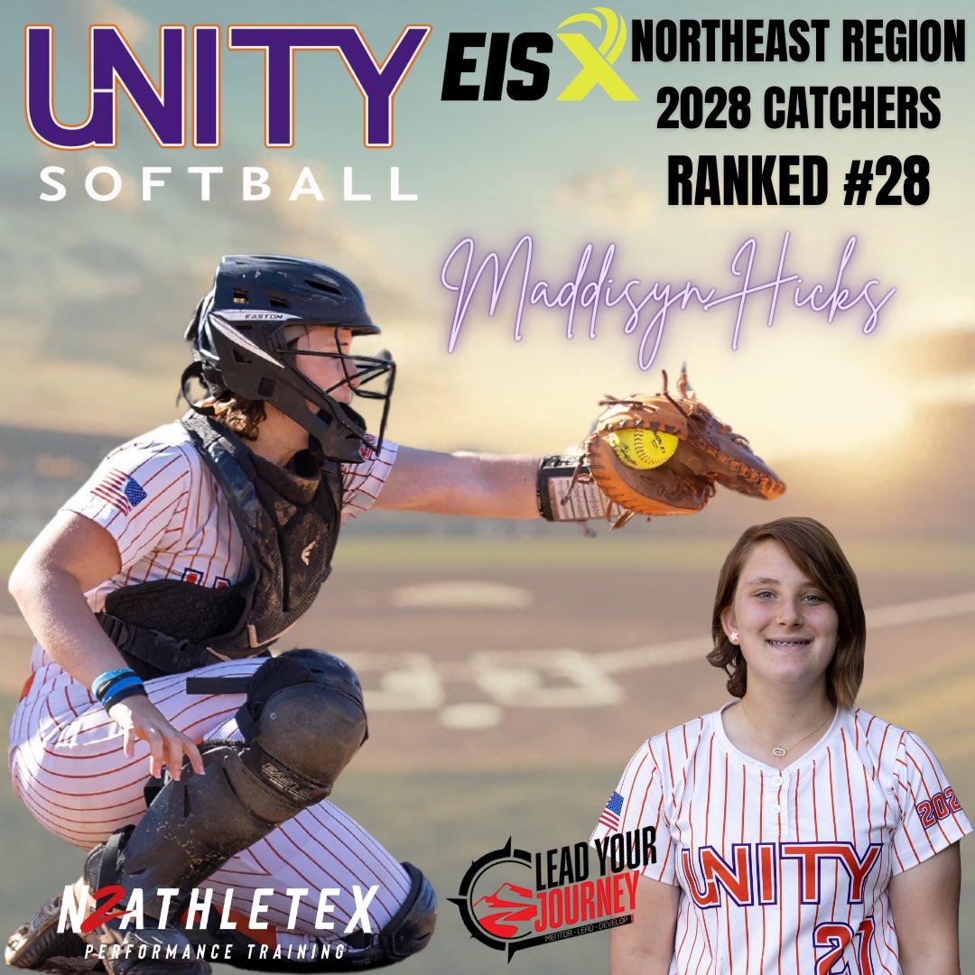 MaddisynHicks's tweet image. Thanks @ExtraInningSB for the ranking in the northeast 💜🥎There is such an amazing group of catchers in this part of the country! @UnitySBjrich01 @VAUnitySB @60formeLYJ @n2athletex