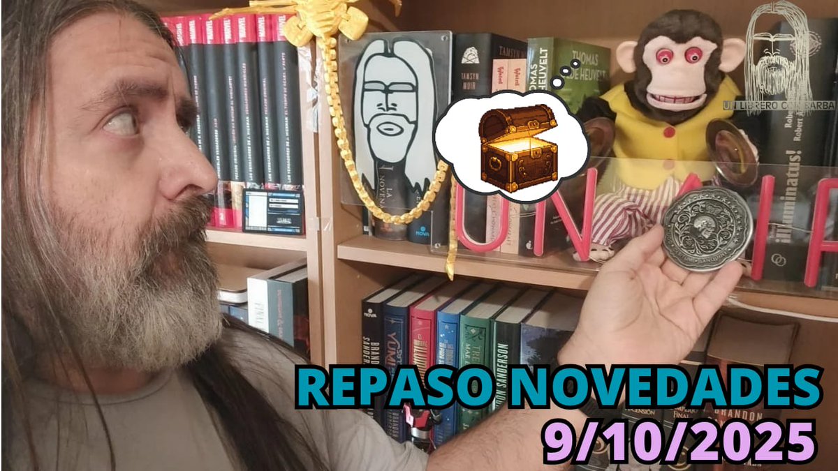 Pues al final hay una buena pilita de novedades, y algunas son muy llamativas. Además avances y gatetes.

18:30 👉bit.ly/4gVAJDa

#UnLibreroConBarbaT6