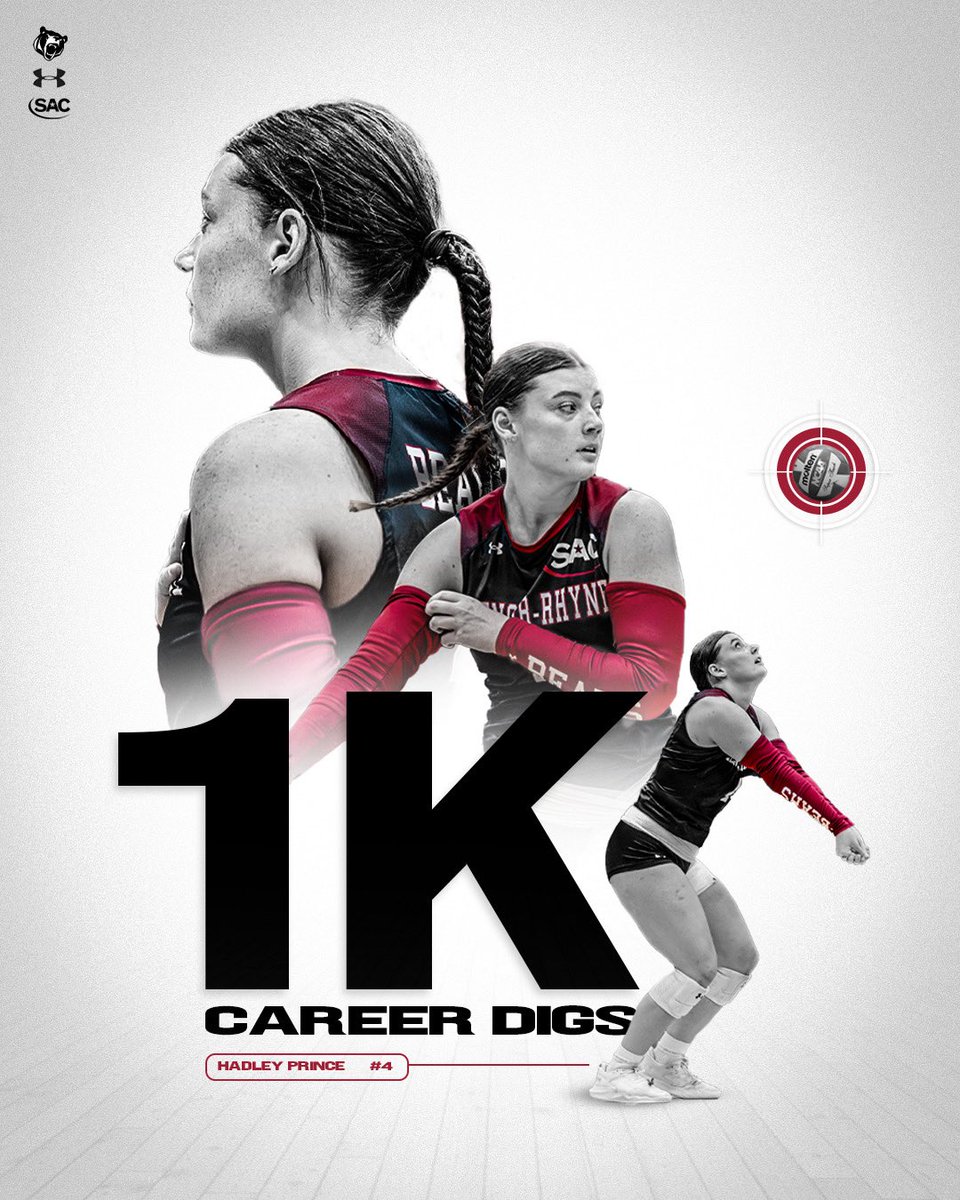 🚨 𝟏𝟎𝟎𝟎 𝐂𝐀𝐑𝐄𝐄𝐑 𝐃𝐈𝐆𝐒 🚨 

Senior Hadley Prince hit the 1000 career digs mark against Wingate, as well as 500 in her Lenoir-Rhyne career. She is currently fourth in the SAC at 4.78 digs per set 👏 

#GOBEARS | #BetweenTheBricks