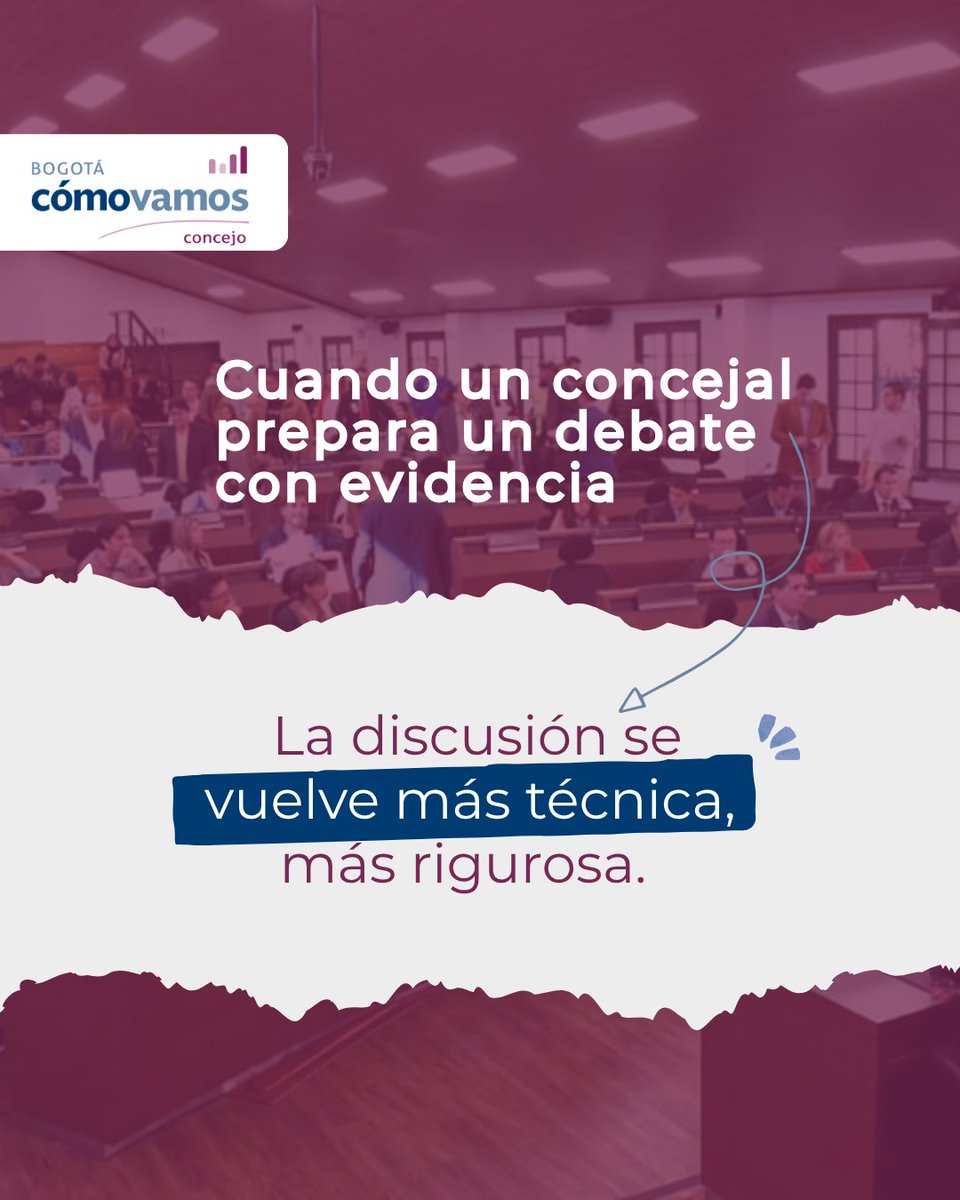 📊 Cuando un concejal prepara un debate con evidencia, todo cambia. La conversación deja de ser política… y se convierte en técnica, en rigurosa, más útil. 

 🧵👇 Te contamos por qué eso importa (y qué está pasando en el <a href="/ConcejoDeBogota/">Concejo de Bogotá</a>)