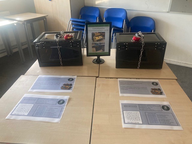 Can you crack the codes, open the padlocks and find the pirate's treasure in the #MillaisMaths Department at Open Evening tonight?  #MillaisResilience #MillaisSchool