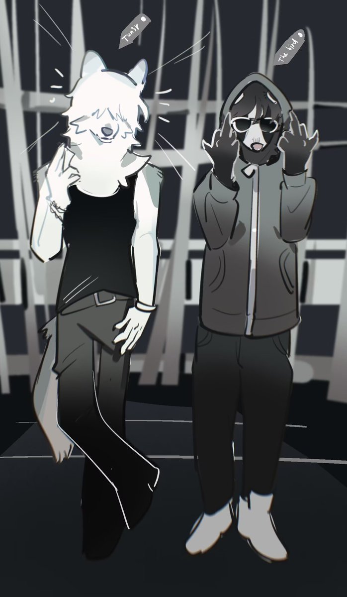 DumplingEarth's tweet photo. When you take a photo with your friends all in black.#tonser https://t.co/MTyN8WV2nv