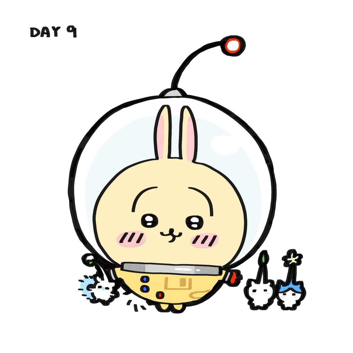 USAGITOBER DAY 9: Captain Usagi

#pikmin