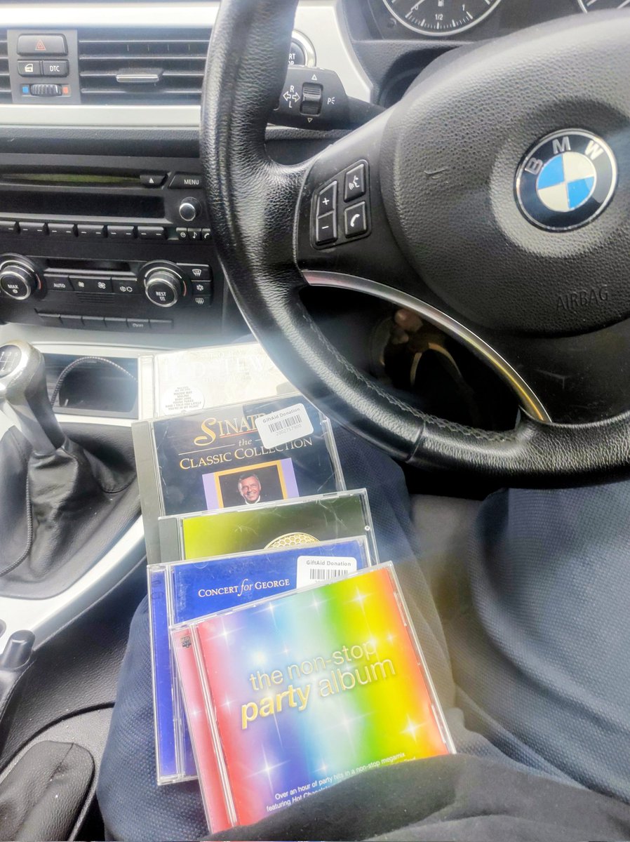 MarkWilliamAda1's tweet image. Five CDs for £1 charity shop.So this is one benefit of having a old car 🚗. #BMW #BMW320i #CDmix #BMWcoup