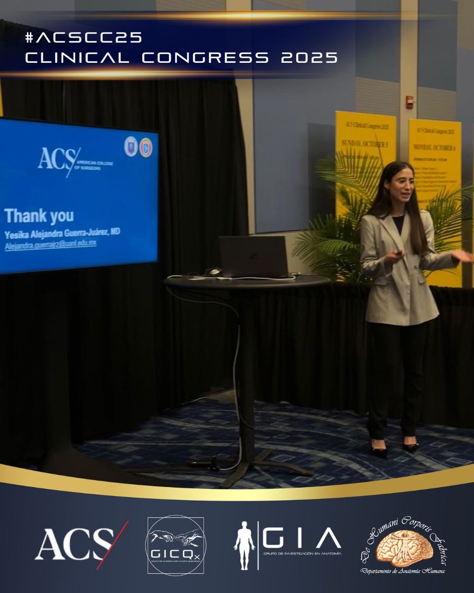 <a href="/GICQx_UANL/">GICQx UANL</a> and <a href="/gia_uanl/">Anatomy Research Group</a> teams wrapping up the final day with science, anatomy, and international collaboration. 🌎🔬🇲🇽
A great congress filled with learning and teamwork.
#ACSCC25 #GICQx #GIA #UANL #Anatomy <a href="/uanl/">UANL</a> <a href="/AmCollSurgeons/">American College of Surgeons</a>