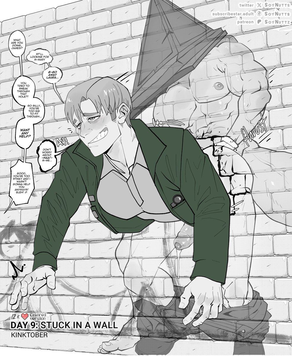 Kinktober Day 9: Stuck in a Wall
Dyk Pyramid Head's the good guy?