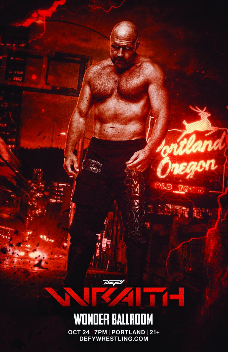 The DEFY return of MOX!

DEFY WRAITH — October 24th | Wonder Ballroom | Portland, Oregon 

🎟 Tickets are on sale TODAY at 1PM PST
defywrestling.com