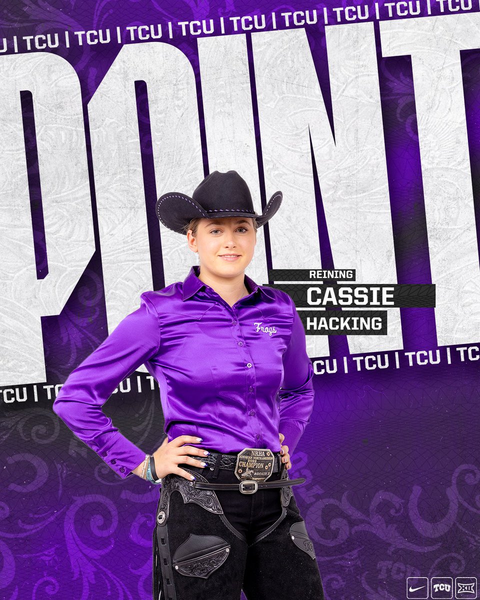 TCUWEquestrian's tweet image. REINING | Cassie Hacking gets a 73.75 to earn a TCU point!

TCU - 3
BU - 4

🔗 gofrogs.co/4pvvcHe