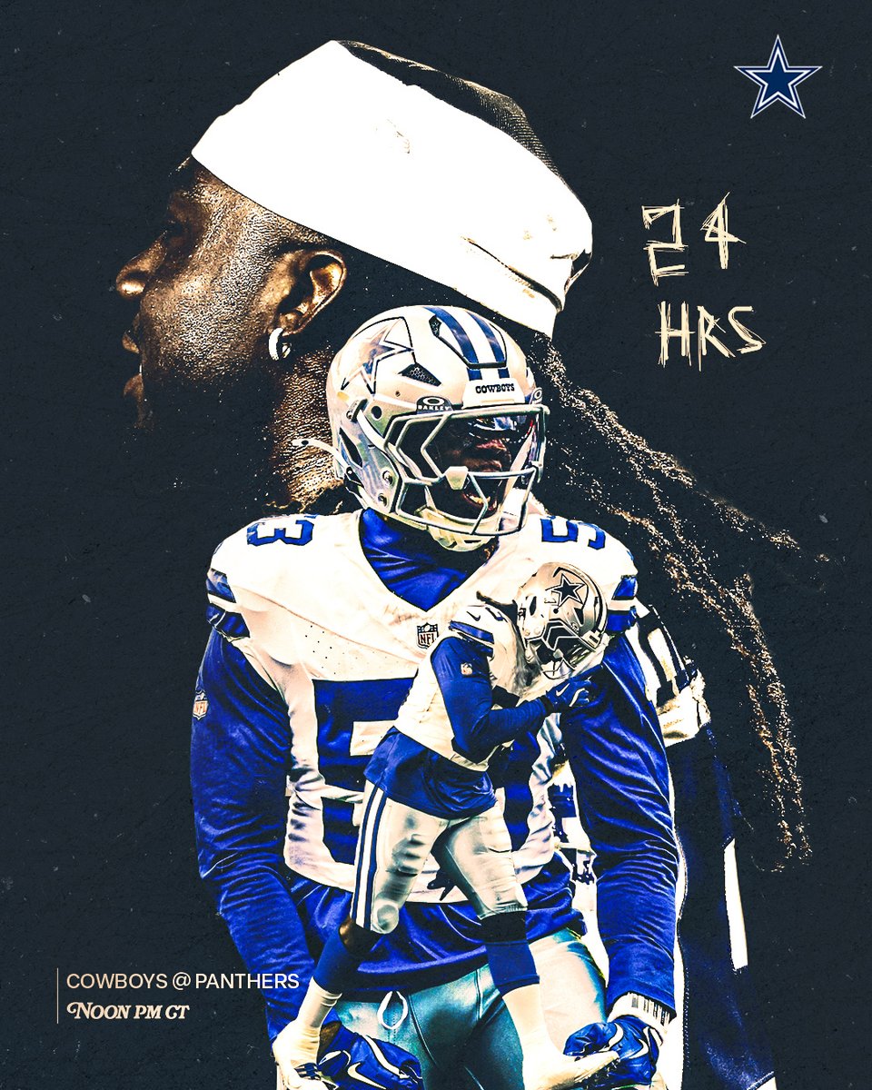 dallascowboys's tweet image. countin&apos; down to carolina ⏳

@Jthouston_4 | #DALvsCAR