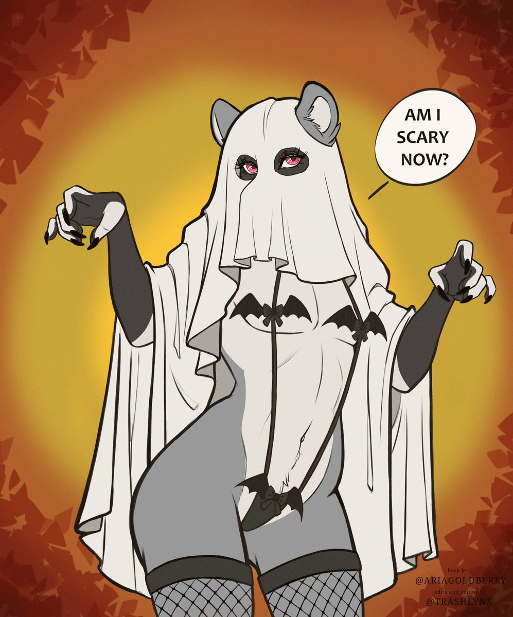 I ain't afraid of no ghost! (Specially not the sexy ones)

Art by the wonderful: <a href="/LynxChronicles/">Sam Lynx 🔜 MCR26</a>