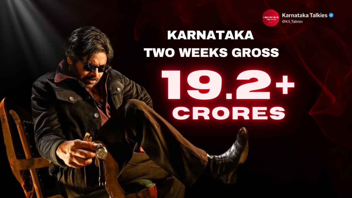 KA_Talkies's tweet image. #OG Karnataka 2 Weeks Gross 19.2cr+👌

Super Hit ✨