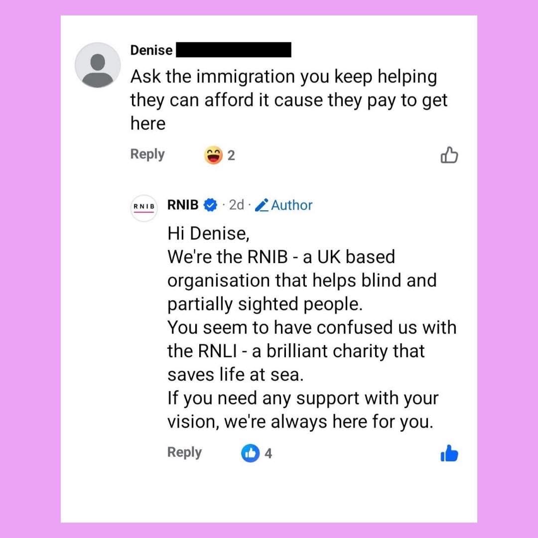 Gbridgey's tweet image. Denise may need support with her vision?