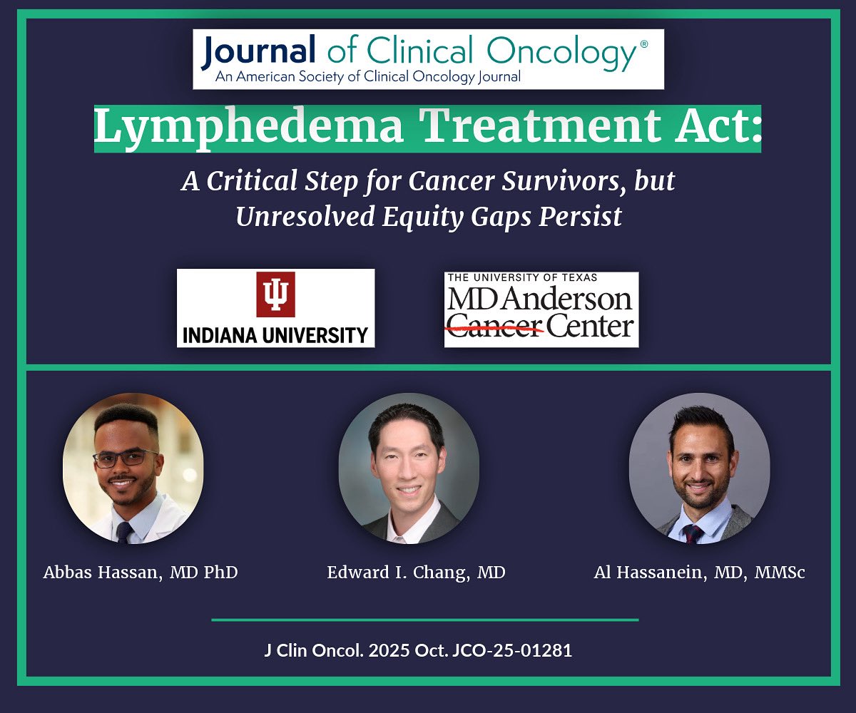 Just published in <a href="/JCO_ASCO/">Journal of Clinical Oncology</a>! Our paper celebrates the Lymphedema Treatment Act but highlights the urgent need to address remaining care gaps.

Millions struggle with limited coverage. We can’t leave our patients behind. It’s time to close the gaps for private insurance &amp; Medicaid