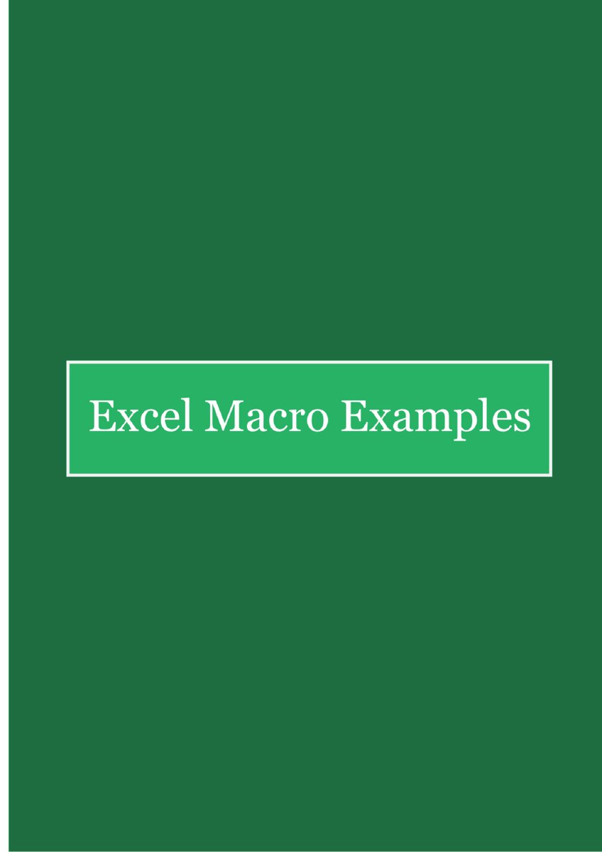 Eyowhite3's tweet image. All the most important macros in Excel.

Get free from the thread: