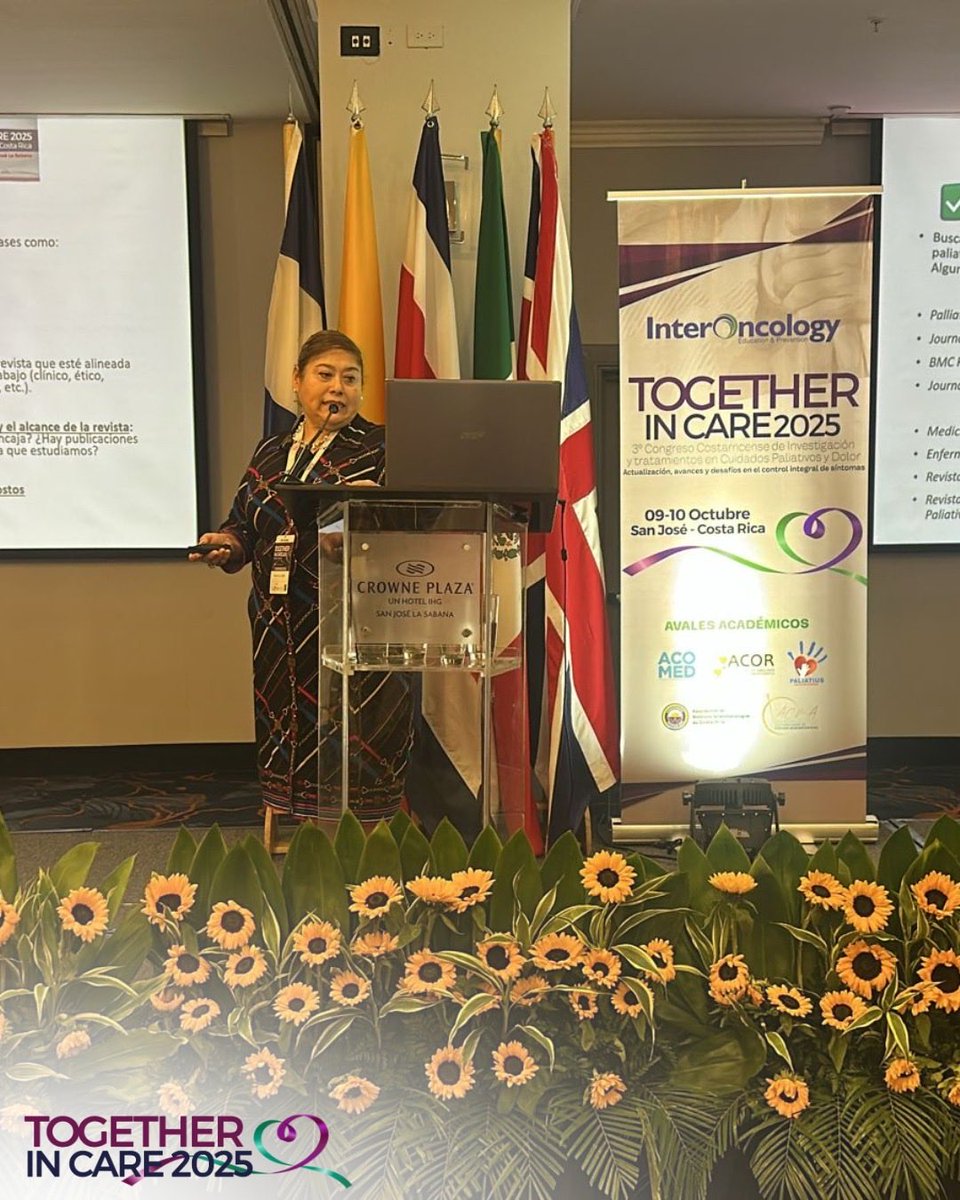 🌟 Hoy contamos con la presencia de la Dra. Silvia Allende en Together in Care Costa 

✍🏻Autora de más de 30 artículos científicos y dos libros sobre medicina paliativa. 

Inspirando a toda la comunidad médica a mejorar la calidad de vida de los pacientes. 💙🙌 

#togetherinCare