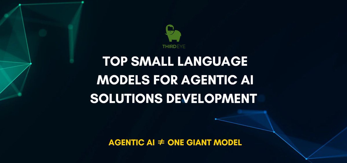 thirdeye_data's tweet image. 🧠 The secret behind scalable #AgenticAI in 2025? It’s smaller than you think.
#SmallLanguageModels (#SLM) are powering hundreds of real-time agents by cutting costs, reducing latency & running at the edge.
💡 thirdeyedata.ai/top-small-lang…
#EdgeAI #AITrends2025 #HybridAI #LLMs