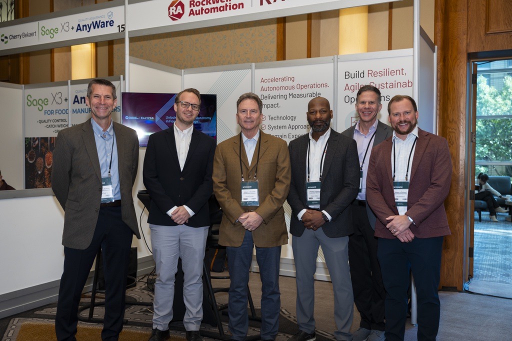 KalypsoROK's tweet image. Our team had a great few days at the #Food Manufacturing World Summit connecting with #CPG leaders focused on #transformation in the industry! David Miracle’s talk on industrial #autonomy showed why #digital readiness is essential. 📊 Take our quiz: bit.ly/47h8rzG