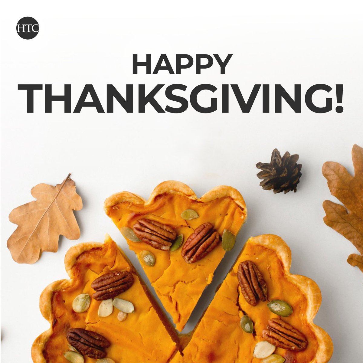 HTCWebSolutions's tweet image. Wishing you all a Thanksgiving filled with love, laughter, and plenty of pumpkin pie. 
#Thanksgiving #Gratitude