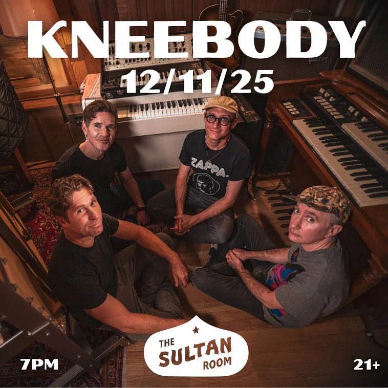 One Night Only in NYC! Catch Kneebody live at The Sultan Room in Brooklyn on Dec 11 at 7pm. See you there. Tickets available at link.dice.fm/Kneebody