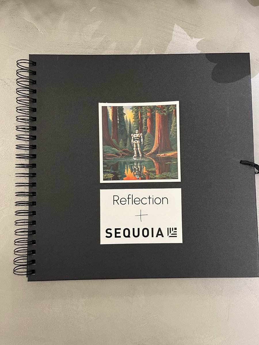 charliecurnin's tweet image. In 2024, we @sequoia started working with @reflection_ai, struck by their distinctive vision for frontier intelligence
Among other things it put my arts and crafts skills to the test, when @stephzhan and I created a small handmade book about our commitment to the founders’…