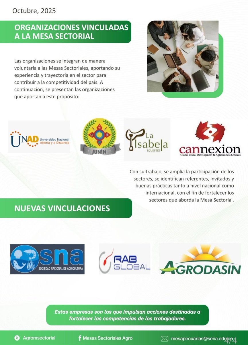 Fortaleciendo las relaciones 🇨🇦 y 🇨🇴 en el sector agropecuario. 

Honrados d hacer parte d la Mesa Sectorial d Producción Pecuaria. Instancia d concertación más importante entre el sector productivo, educativo y estatal <a href="/GENCANADA1/">GENCANADA</a>
<a href="/efwilliams1/">Elizabeth Williams</a>
<a href="/AgroMSectorial/">Mesas Sector Agro</a> <a href="/ColEmbCanada/">Embajada de Colombia en Canadá</a>