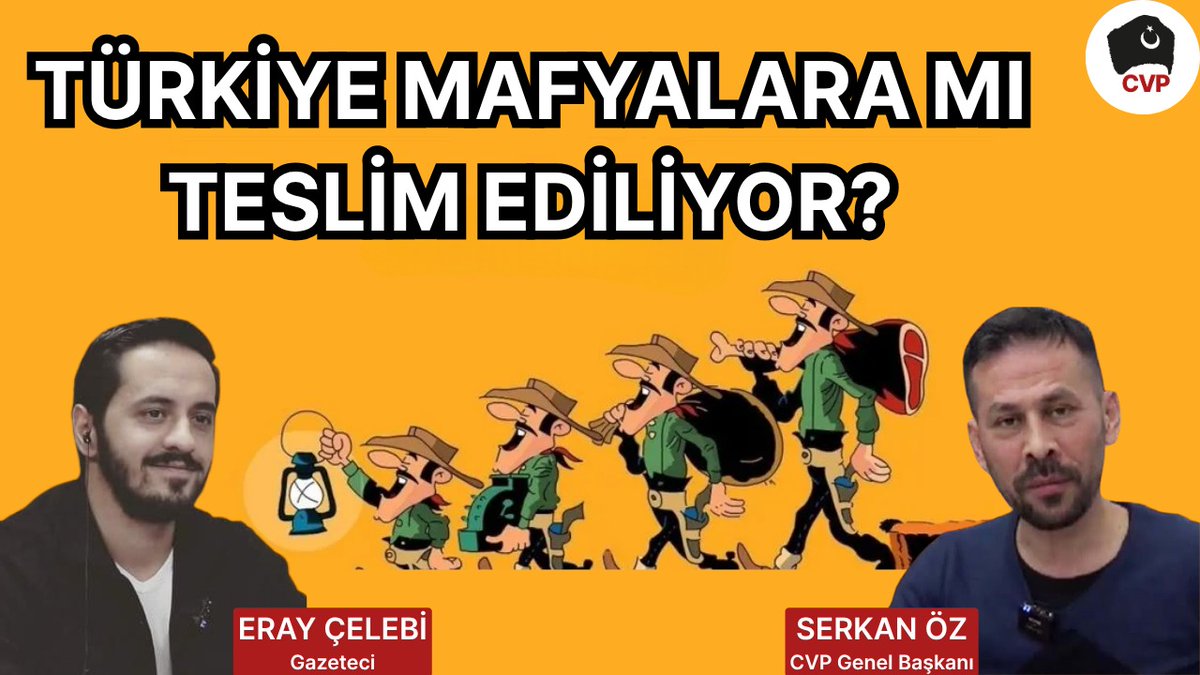 🔴 CANLI YAYIN 

Türkiye Mafyalara mı Teslim Ediliyor? | Genel Başkanımız Serkan Öz - Gazeteci Eray Çelebi 

Canlı yayın saat 20.00'de, Cumhuriyetçi Vatanseverler Partisi YouTube kanalında. 

Yayını izlemek için;
youtube.com/live/Ccb4kzhCC…

<a href="/CVPSerkanOz/">Serkan Öz</a> 

HainsizTürkiye