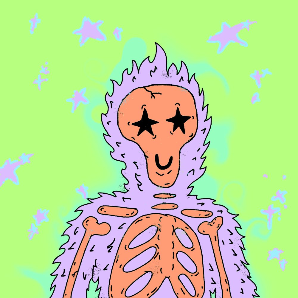 Been hunting for a 1/1 for the past week, <a href="/KingDiceDreamer/">Dice Dreamer</a> was super kind to trade me this amazing Ghostar. ✳️

Locking this in the vault. ✨🔒
<a href="/MidEvilsNFT/">Mid Evils</a>