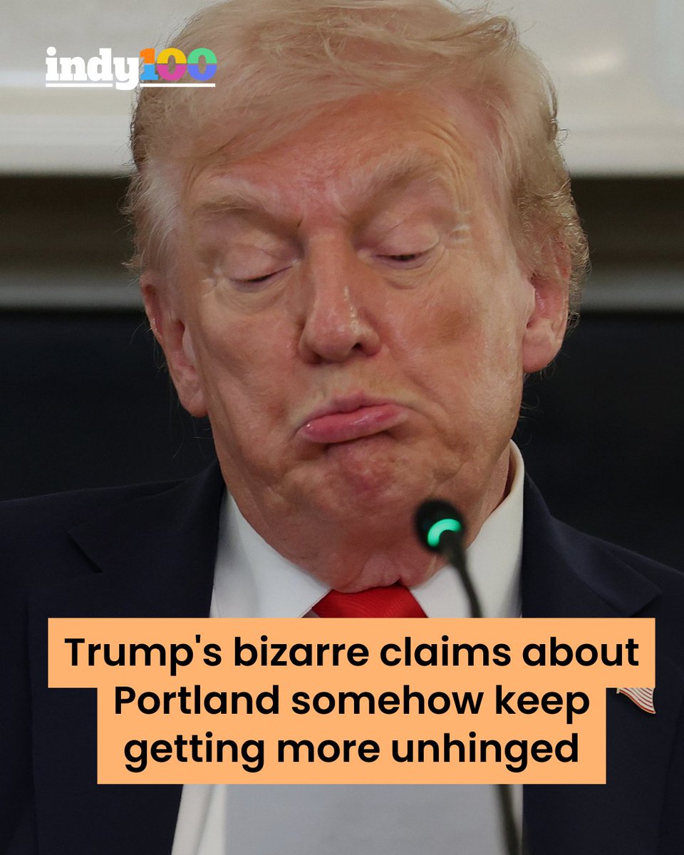 Donald Trump's claims about Portland have become even more unhinged. 😬

Not only did he suggest the city is "war-ravaged", but he has now made this wild assertion...

#DonaldTrump #Trump #Portland #US #USPolitics

indy100.com/politics/trump…