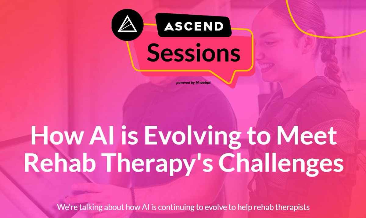 PTPNInc's tweet image. With all the hype around AI, it’s hard to separate fact from fiction. You may still be wondering if it can actually fit into your current workflows.
If you’re wondering what AI has to offer, check out this webinar from @WebPT - a PTPN Preferred Vendor:
lp.webpt.com/webinar-how-ai…