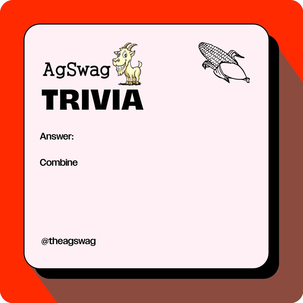 With harvest season starting, it's the perfect time for some AG TRIVIA! 🌽📚🚜

#agswag #agriculture #customswag