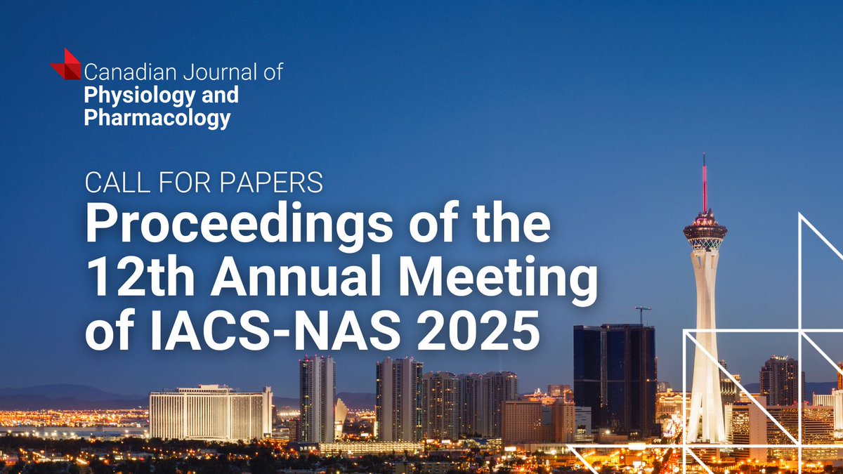 cdnsciencepub's tweet image. Did you attend IACS-NAS 2025? Your research belongs in @PhysiolPharma's proceedings collection. Deadline: Jan 15, 2026 ▶️ ow.ly/F8GK50X15p9
#Physiology #Pharmacology #CardiovascularResearch #IACSNAS2025