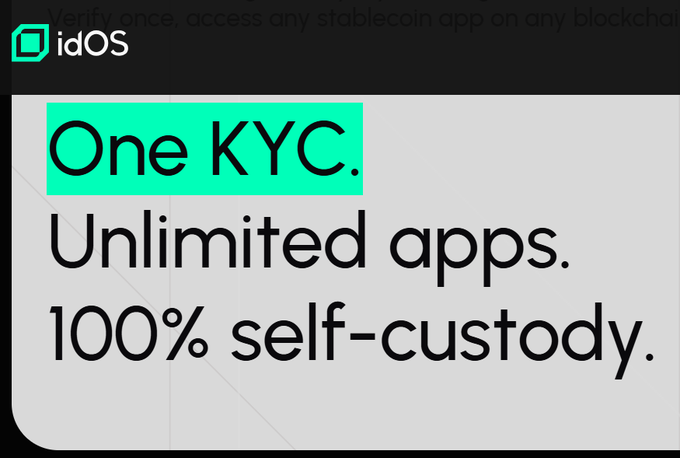 It’s wild how fast <a href="/idOS_network/">idOS</a> is evolving lately. The idea of a decentralized identity layer that actually travels with you across chains is finally taking shape.

Instead of doing KYC again and again, users can verify once and use that same trusted identity anywhere in the