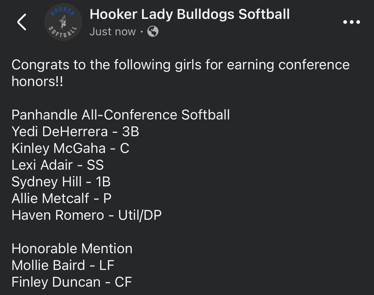 Congrats girls!! 🥎
