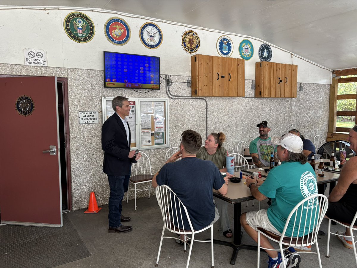 Vote_Montgomery's tweet image. I had the opportunity to stop by American Legion Post 168 and introduce myself to several of the veterans gathered there. Even in a short visit, it was great to share a few stories and conversations with those who’ve served our country. I’m always grateful for time spent around…