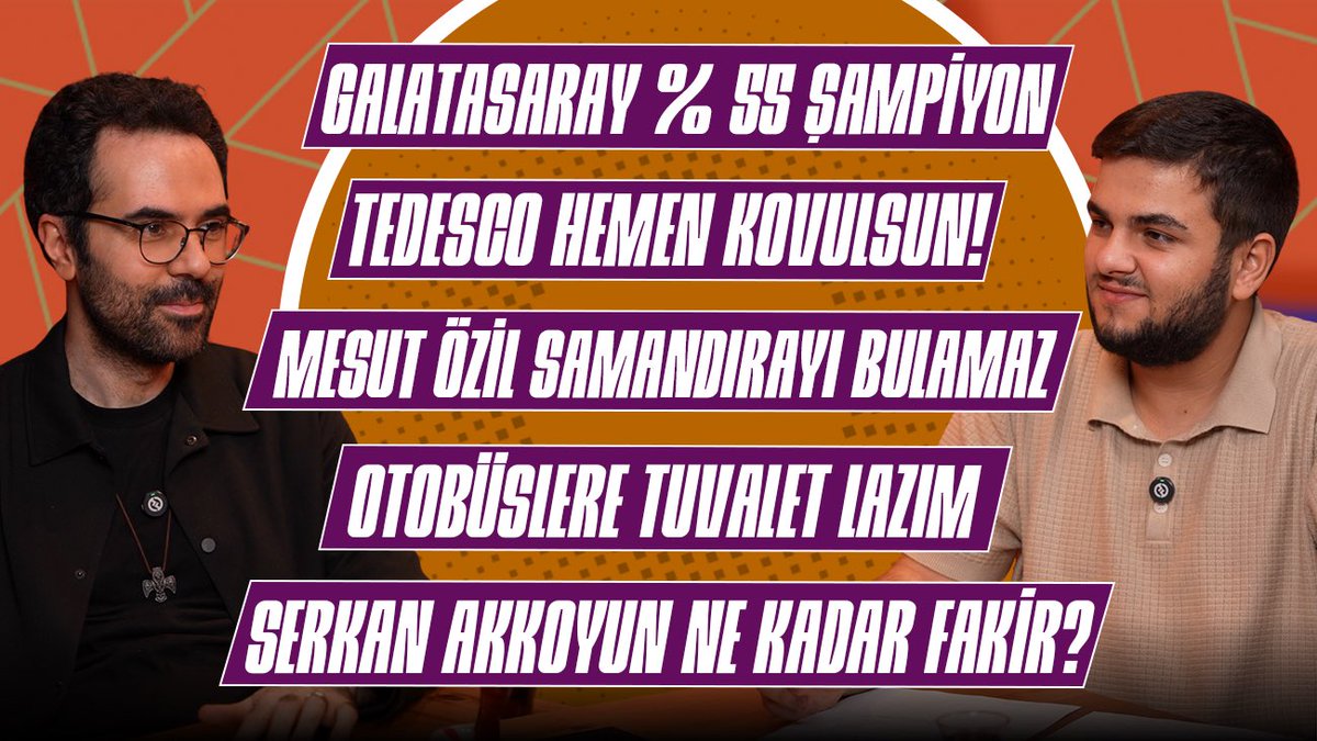 YAYINDA | Serkan Aile Çay Bahçesi

youtu.be/XR3cXdovcNM?si…

▫️İlkay’dan Tesiste Uyarı
▫️CIES’ten Şampiyonluk Tahmini
▫️Fred Neden Oynamıyor?
▫️Mesut Özil Önerisi
▫️Ronaldo ve 1000 Gol
▫️Yataklı Otobüsler
▫️Tombik’e Ceza
▫️Fakirlik Testi

<a href="/serkanvole/">Serkan Akkoyun</a> x <a href="/KeremOrsk/">kerem örskıran 🇦🇷</a>