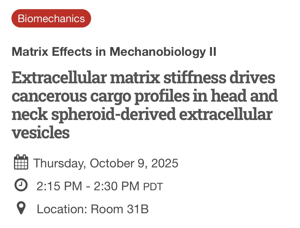 A particularly chilly morning here in Boston today, but if you’re enjoying the sun in San Diego for #BMES2025, don’t miss Dr. Leyla Esfandiari, Ph.D.’s talk on our work — highlighting the final piece of my thesis!🧪