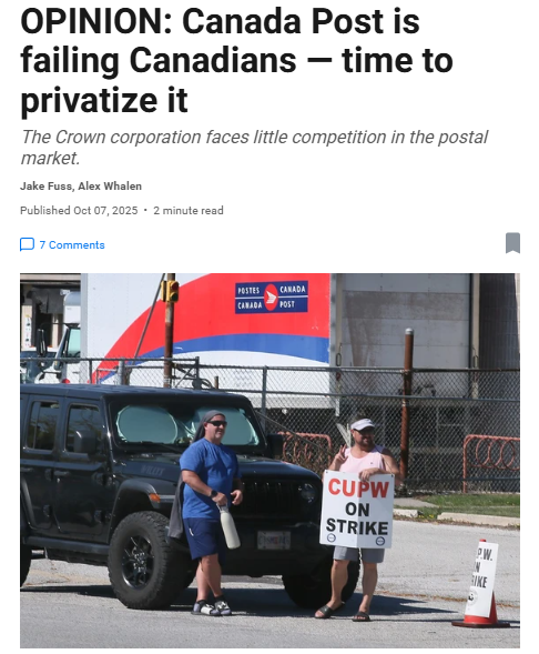 iedm_montreal's tweet image. #CanadaPost keeps losing $10 millions per day due to its inability to adapt to changing trends. While the world moves towards parcels, it is still stuck on lettermail delivery. As Europe has demonstrated, privatizing a postal monopoly can be of great benefit to both taxpayers and