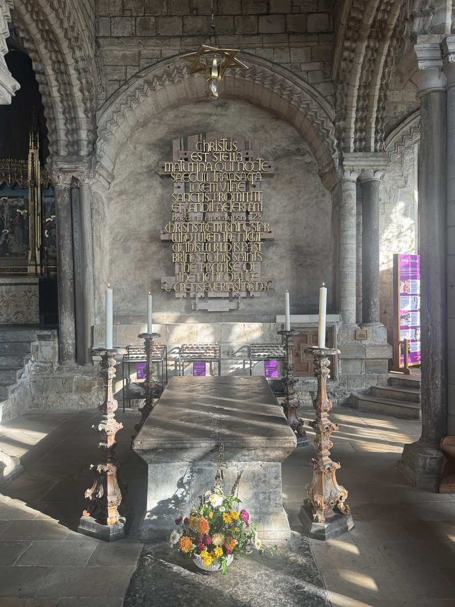 “It has ever been my delight to learn or to teach or to write.”

Always moving to stand before the tomb of Bede…