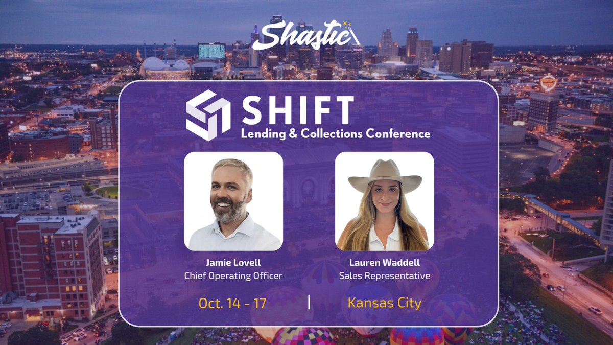 Heading to the SHIFT Lending &amp; Collections Conference, hosted by Cornerstone League?

Jamie Lovell and Lauren Waddell will be on-site. Stop by, say hello, and see why lending teams choose MAGO.

See you in Kansas City!
hubs.ly/Q03MYrGK0

#SHIFTLendingandCollections #Fintech