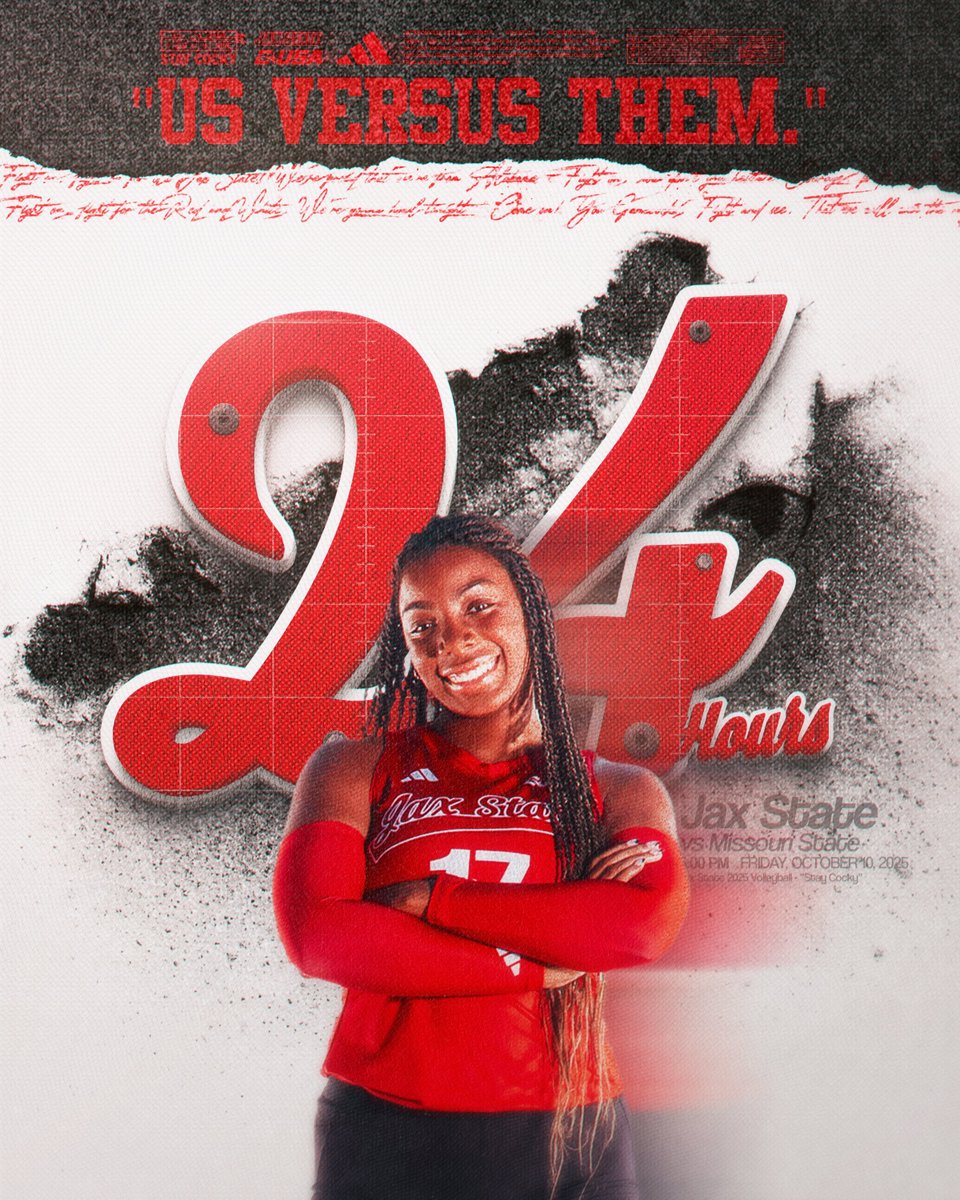 Back at it this weekend! 😁

🆚 Missouri State
⏰ Fri. @ 6 PM &amp; Sat. @ 1 PM
📍 Pete Mathews Coliseum
📺 ESPN+
📊 JaxStateSports.com

#StayCocky🐔 | #FearTheBeak👌