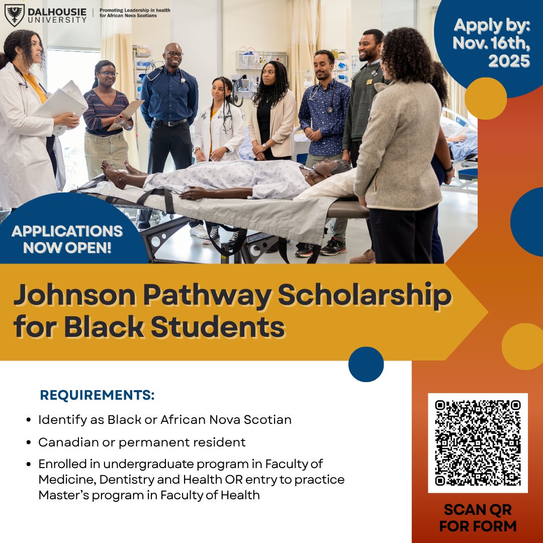 Are you a Black student enrolled in an undergraduate program in the Faculty of Medicine, Dentistry and Health OR entry to practice Master’s program in Faculty of Health?

Apply to the Johnson Pathway Scholarship for Black Students! Applications are due by November 16th, 2025