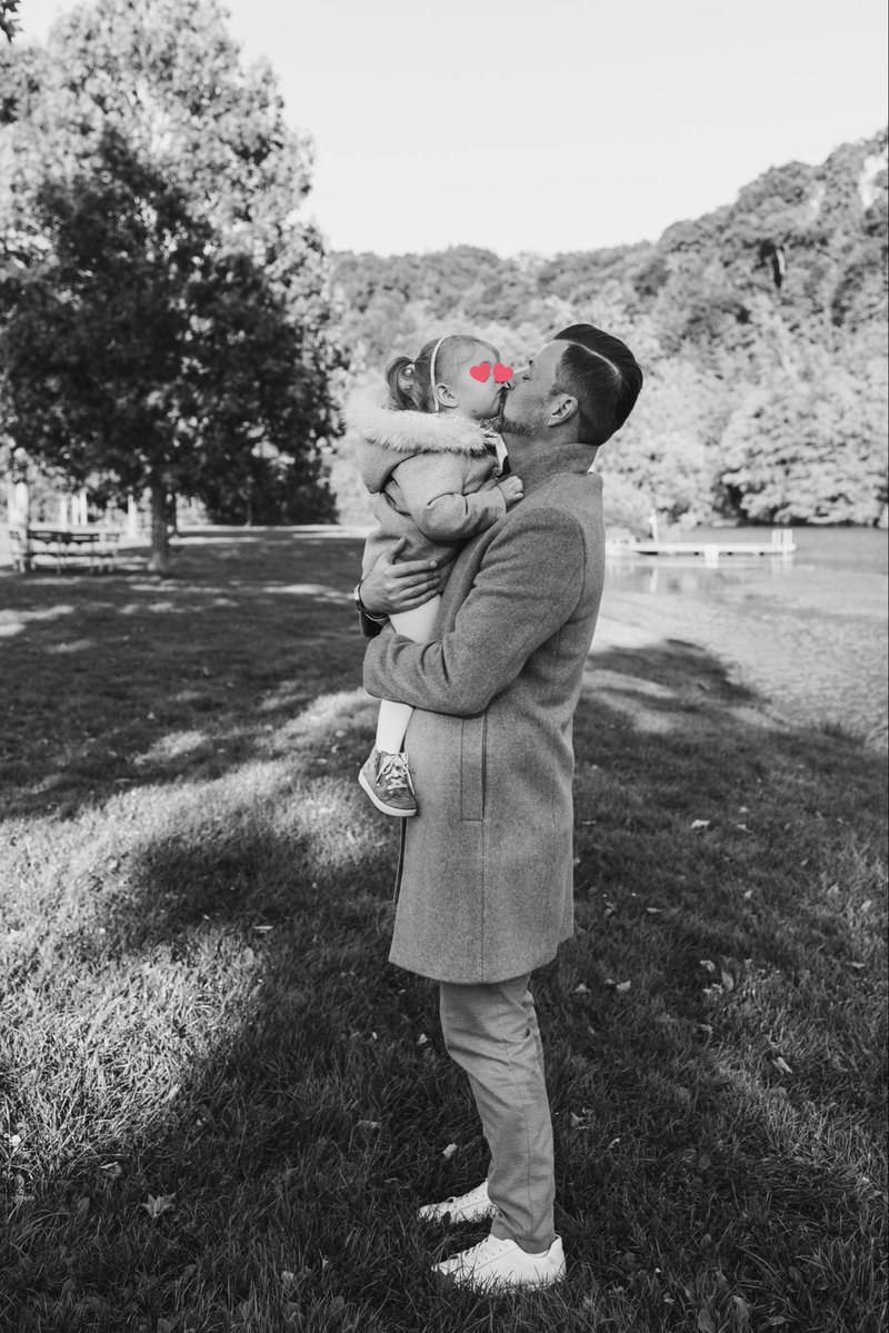 Ein Küsschen für Papa 😍