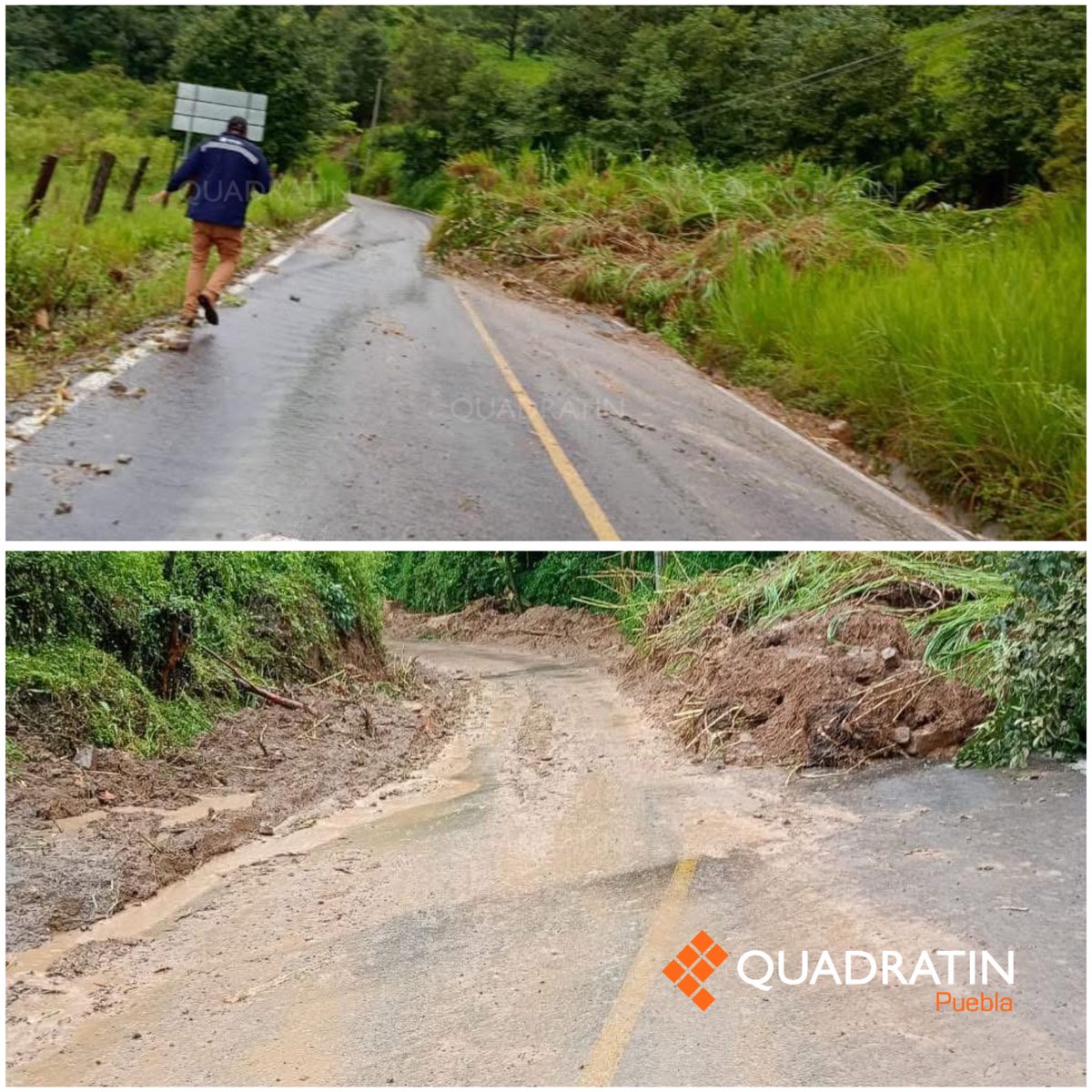 🚧 #AlertaVial | Luego de los derrumbes registrados en la zona, ya se habilitó un carril para la circulación en la carretera #Cuetzalan–#Zacapoaxtla, a la altura de la desviación hacia #Huahuaxtla.

📌 El tránsito avanza con precaución mientras continúan los trabajos de limpieza