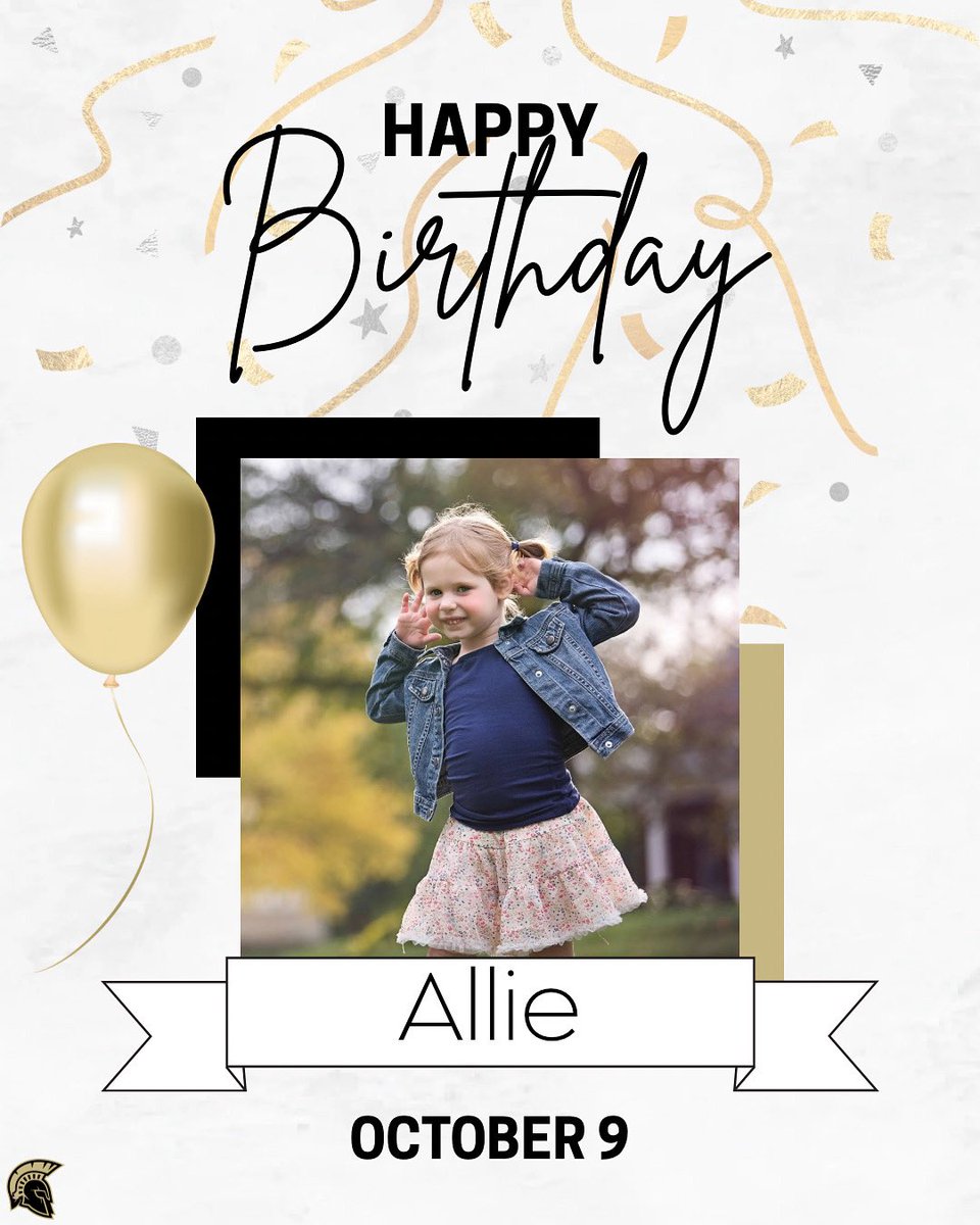 🎉 Our first birthday of the year goes to freshman, Allison Densberger! Help us wish Allie a very happy birthday - we're so excited to have her a part of the Spartan Softball family. 💛🥎🖤