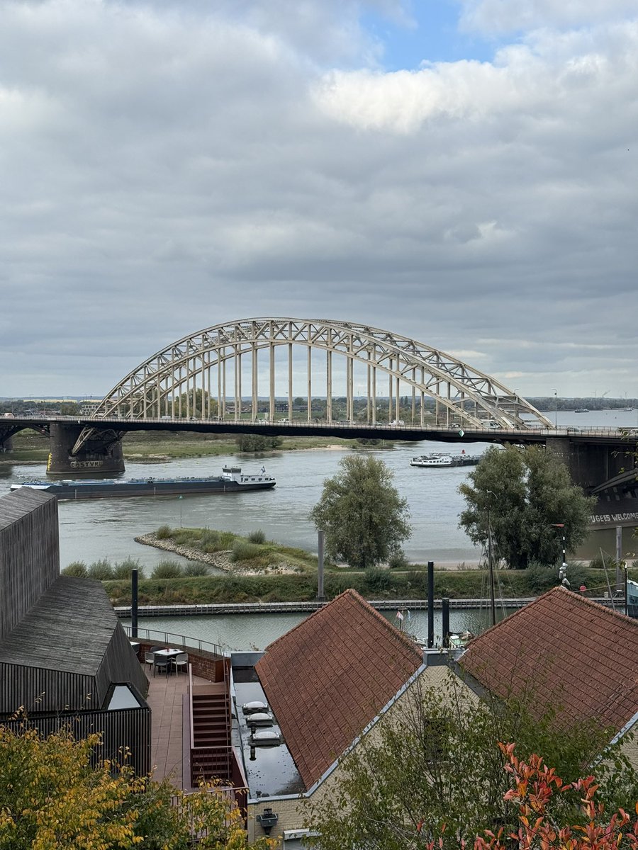 The majestic road bridge across the Waal River in Nijmegen. Captured on September 20th 1944 in a combined assault by the British Grenadier Guards and the American Paratrooper of the 505th PIR. Massively supported by the heroic Waalcrossing which was executed by the 504th PIR.
