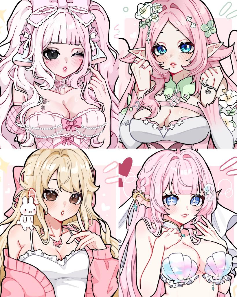 Some pink commissions! 🎀