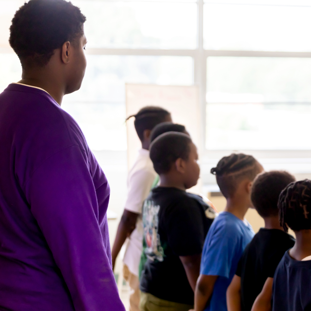 "Each one, teach one." An LPTM co-teacher who started at Life Pieces as an eight year-old Apprentice now looks after our current class of eight year-olds, over ten years later.